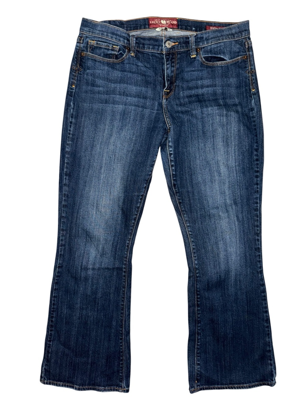 Lucky Brand Sofia Boot Women’s Size 14 Blue Mid Rise Stretch Bootcut Jeans